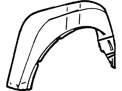 F81Z-9928370-CA Ford Shield - Splash - Wheelhouse, Rear Illustration 1 of 1