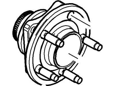 6W1Z-1104-A Ford Hub Assembly - Wheel, Front Illustration 1 of 1
