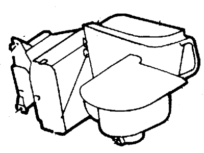 Mercury XF5Z-19B555-EA Evaporator And Housing