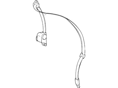 Ford 1L3Z-15611B09-AAC Seat Belt Assembly, Driver Side 1L3Z-15611B09-AAC Ford Seat Belt Assembly, Driver Side Illustration 1 of 1
