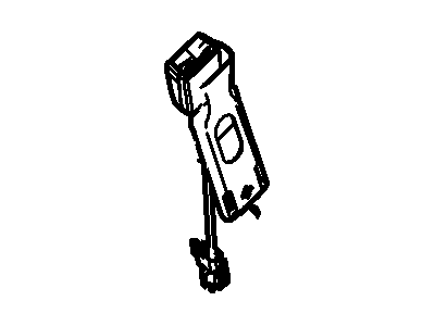 Ford 5C3Z-2561203-BAB Buckle Assy - Seat Belt