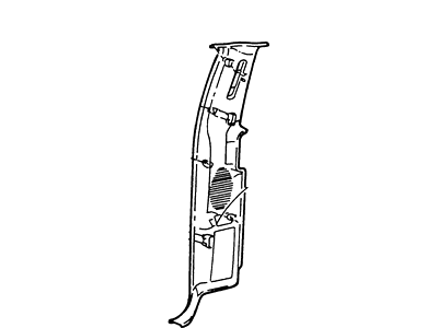 Ford F81Z-25278D13-AAD Panel - Trim, Driver Side F81Z-25278D13-AAD Ford Panel - Trim, Driver Side Illustration 1 of 1