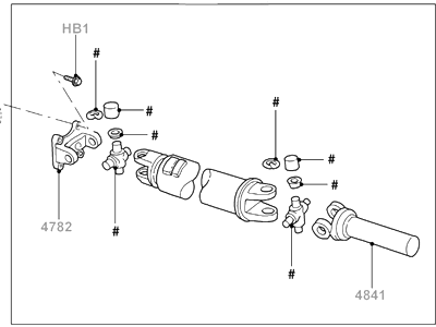 Ford 5L3Z-4602-YA Shaft Assy - Drive