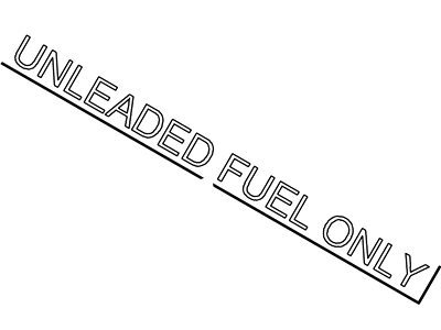D7OZ-9A095-A Ford Fuel Label Illustration 1 of 1