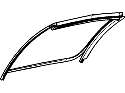 4G7Z-6320557-AA Ford Weatherstrip, Driver Side Illustration 1 of 1