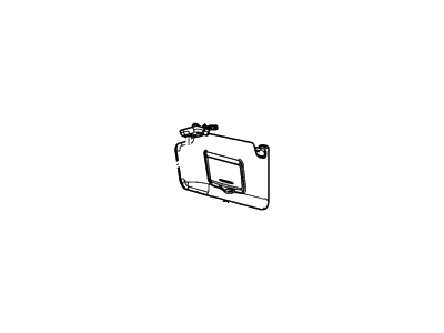 9L3Z-1504105-DC Ford Visor Assembly - Sun, Driver Side Illustration 1 of 1