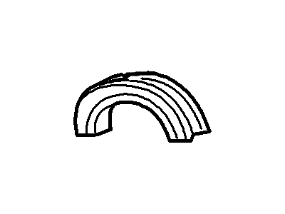 Ford 6M8Z-6337-AB Bearing - Crankshaft Main Thrust, Upper 6M8Z-6337-AB Ford Bearing - Crankshaft Main Thrust, Upper Illustration 1 of 1