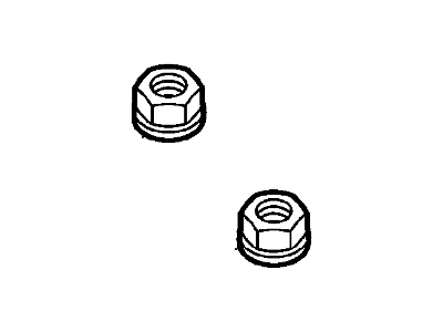 Ford -W702751-S309 Nut And Washer Assembly - Hexagon -W702751-S309 Ford Nut And Washer Assembly - Hexagon Illustration 1 of 1