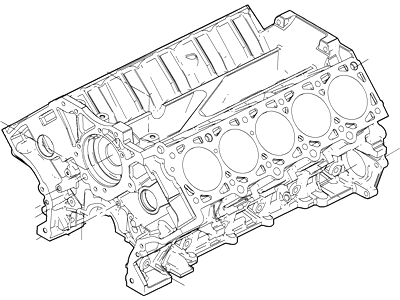 -N806155-S309 Ford Bolt - Bearing Cap - Hexagon Head Illustration 1 of 1