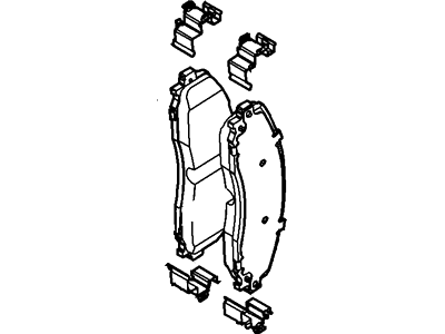 Ford DC3Z-2200-D Pad - Brake DC3Z-2200-D Ford Pad - Brake Illustration 1 of 1