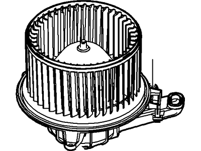 Ford AL1Z-19805-B Fan And Motor Assembly AL1Z-19805-B Ford Fan And Motor Assembly Illustration 1 of 1
