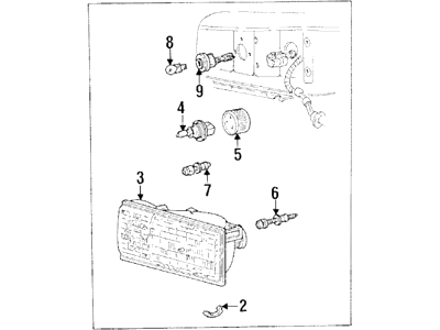 Lincoln F5VY-13008-A Headlamp Assembly