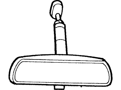 Ford F5TZ-17700-AA Mirror - Inside Rear View - Adhesive F5TZ-17700-AA Ford Mirror - Inside Rear View - Adhesive Illustration 1 of 1