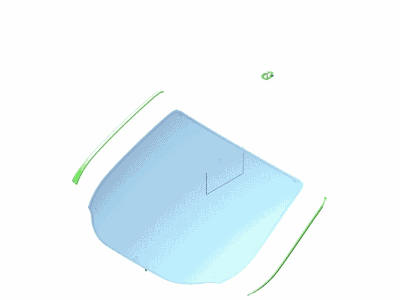 Ford CJ5Z-7803100-D Glass - Windscreen