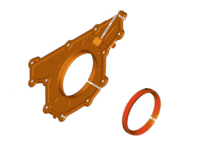 Ford JT4Z-6335-C Retainer - Crankshaft Oil Seal JT4Z-6335-C Ford Retainer - Crankshaft Oil Seal Illustration 1 of 1