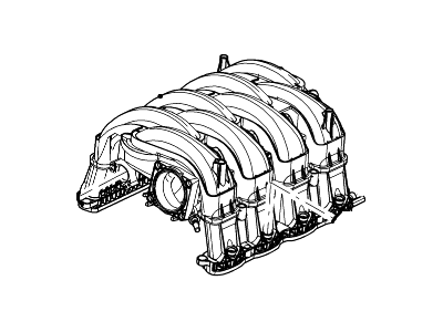 Ford 9L3Z-9424-B Manifold Assembly - Inlet 9L3Z-9424-B Ford Manifold Assembly - Inlet Illustration 1 of 1