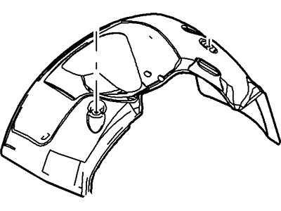 Ford 7C3Z-16071-A Insulator, Passenger Side 7C3Z-16071-A Ford Insulator, Passenger Side Illustration 1 of 1
