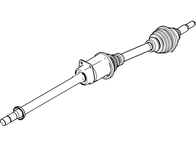 Ford BB5Z-3B436-X Shaft - Front Axle