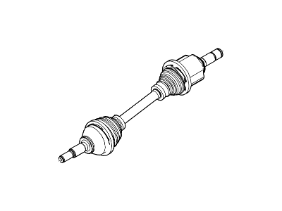 Ford BB5Z-3B437-E Shaft - Front Axle, Driver Side BB5Z-3B437-E Ford Shaft - Front Axle, Driver Side Illustration 1 of 1