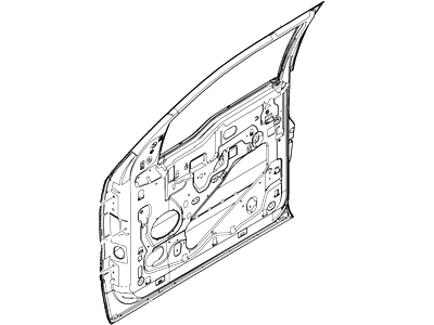 Ford 9L3Z-1820124-A Door Assembly - Front, Passenger Side 9L3Z-1820124-A Ford Door Assembly - Front, Passenger Side Illustration 1 of 1