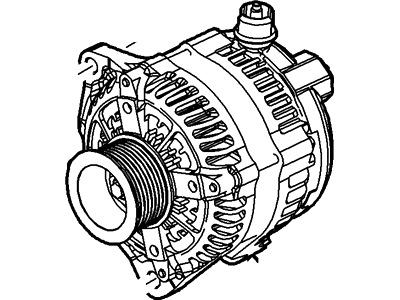 Ford BC3Z-10346-D Alternator Assembly, Lower BC3Z-10346-D Ford Alternator Assembly, Lower Illustration 1 of 1