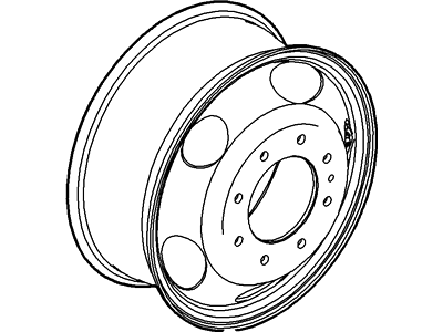 Ford 5C3Z-1007-CB Wheel Assembly 5C3Z-1007-CB Ford Wheel Assembly Illustration 1 of 1