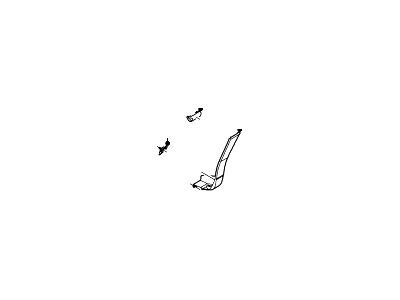 Ford 5W1Z-5429076-APTM Moulding, Passenger Side 5W1Z-5429076-APTM Ford Moulding, Passenger Side Illustration 1 of 1