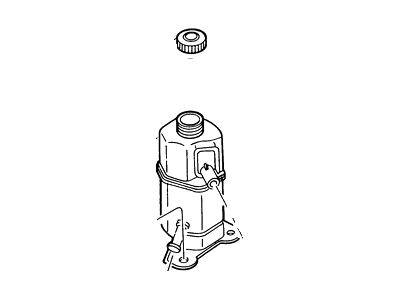 Mercury Power Steering Reservoir - F7CZ-3E764-AE