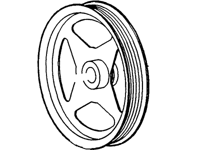 Ford XL3Z-3A733-AA Pulley XL3Z-3A733-AA Ford Pulley Illustration 1 of 1