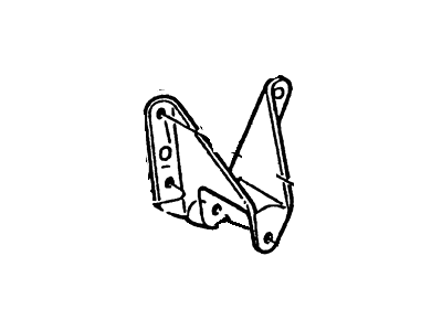 F57Z-5775-A Ford Leaf Spring Bracket, Front Illustration 1 of 1