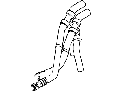 DB5Z-18472-G Ford Hose - Heater Water Illustration 1 of 1