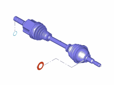 Lincoln G2GZ-3B437-B Shaft - Front Axle