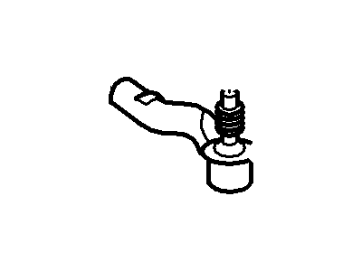 3W1Z-3A130-BA Ford Outer Tie Rod, Passenger Side Illustration 1 of 1
