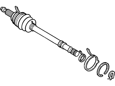 Ford E92Z3B436A Shaft - Front Axle