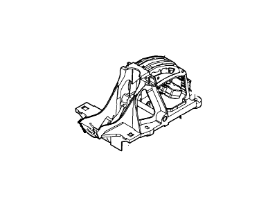 5S4Z-7A306-B Ford Gear Shift Assembly Illustration 1 of 1