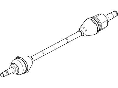 Ford 6S4Z-3B437-BA Shaft - Front Axle, Driver Side 6S4Z-3B437-BA Ford Shaft - Front Axle, Driver Side Illustration 1 of 1