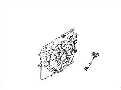Ford BR3Z-8C607-A Motor And Fan Assembly - Engine Cooling BR3Z-8C607-A Ford Motor And Fan Assembly - Engine Cooling Illustration 1 of 1