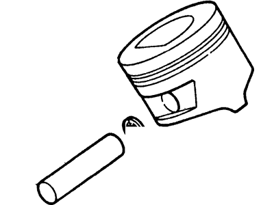 Mercury 1F5Z6108AA Piston & Pin Assembly
