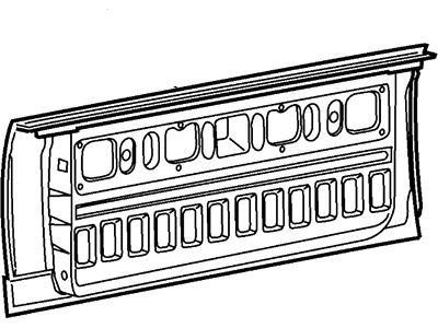 Ford XL5Z-9940700-BA Tailgate Assembly XL5Z-9940700-BA Ford Tailgate Assembly Illustration 1 of 1