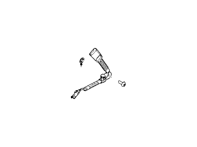 DA8Z-7461202-AA Ford Pretensioner - Seat Belt Buckle, Passenger Side Illustration 1 of 1