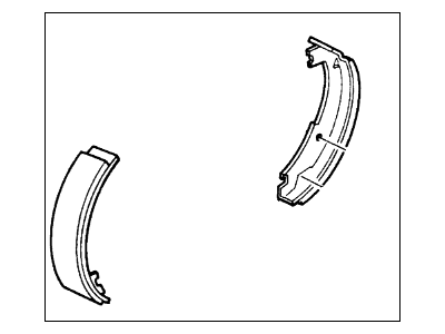 Lincoln Brake Shoe Set - F1VY-2N712-A