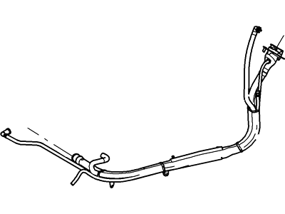 Ford 4L2Z-9034-DA Pipe - Fuel Filler 4L2Z-9034-DA Ford Pipe - Fuel Filler Illustration 1 of 1