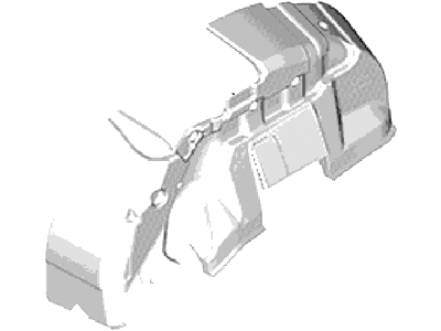 DP5Z-5428083-A Ford Insulator - Wheelhouse, Driver Side Illustration 1 of 1