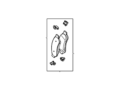 Ford AC3Z-2200-B Kit - Brake Lining AC3Z-2200-B Ford Kit - Brake Lining Illustration 1 of 1