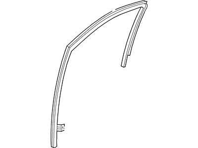 Mercury 3L2Z-7821547-AAA Run - Door Glass