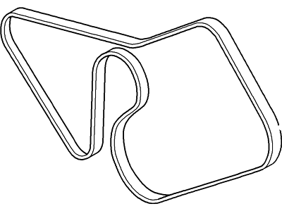 Ford XR3Z-8620-DC Belt XR3Z-8620-DC Ford Belt Illustration 1 of 1