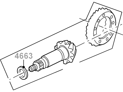 Ford 5L3Z-4209-A Gear And Pinion Assembly - Driving 5L3Z-4209-A Ford Gear And Pinion Assembly - Driving Illustration 1 of 1