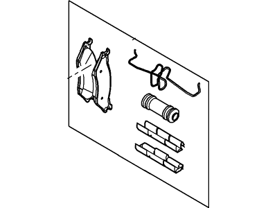 5C3Z-2V001-C Ford Pad - Brake Illustration 1 of 1