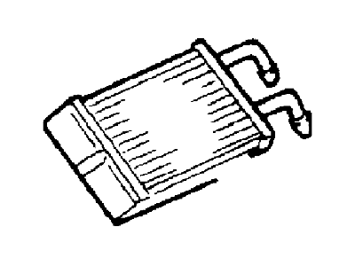 Ford F81Z-18476-AA Core Assembly - Heater F81Z-18476-AA Ford Core Assembly - Heater Illustration 1 of 1