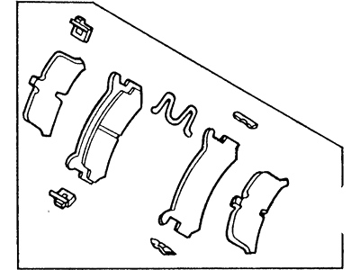 Mercury F1CZ2200C Kit - Brake Shoe & Lining